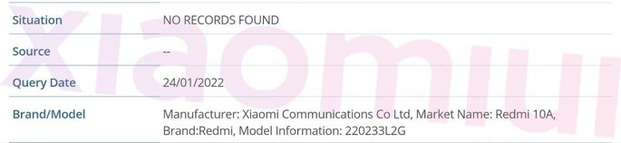 Xiaomi prepares to present 2 cheaper smartphones Redmi 10A certified in the IMEI database. Credit: Xiaomiui