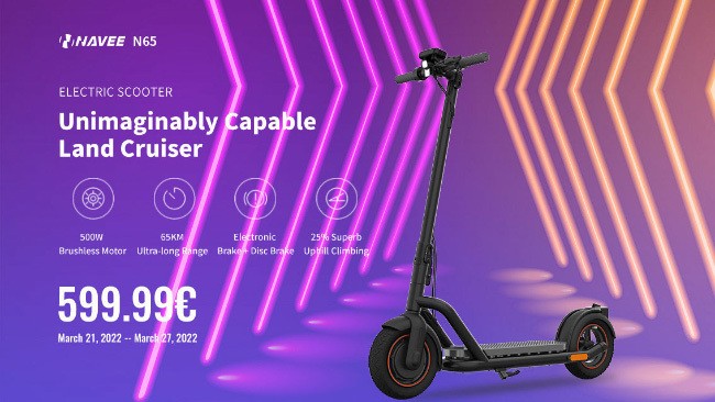 Xiaomi NAVEE N65: new long-range electric scooter in 2022