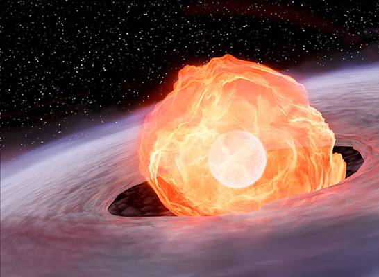 First detected 'fireball' from a stellar explosion 

