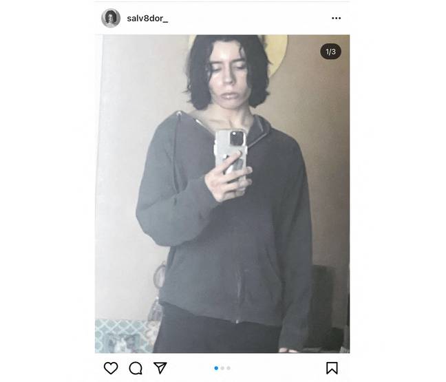Screenshot of a photo of Salvador Ramos on his Instagram account.