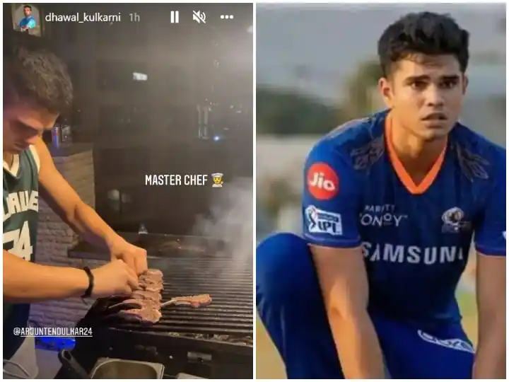 IPL 2022: Sachin's son Arjun Tendulkar becomes 'MasterChef', another player shares a picture

