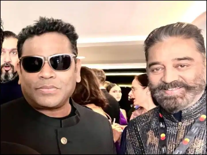 Kamal Haasan and AR Rahman met at the Cannes Film Festival and shared this photo

