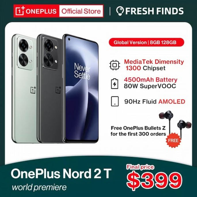 OnePlus Nord 2T listed on AliExpress