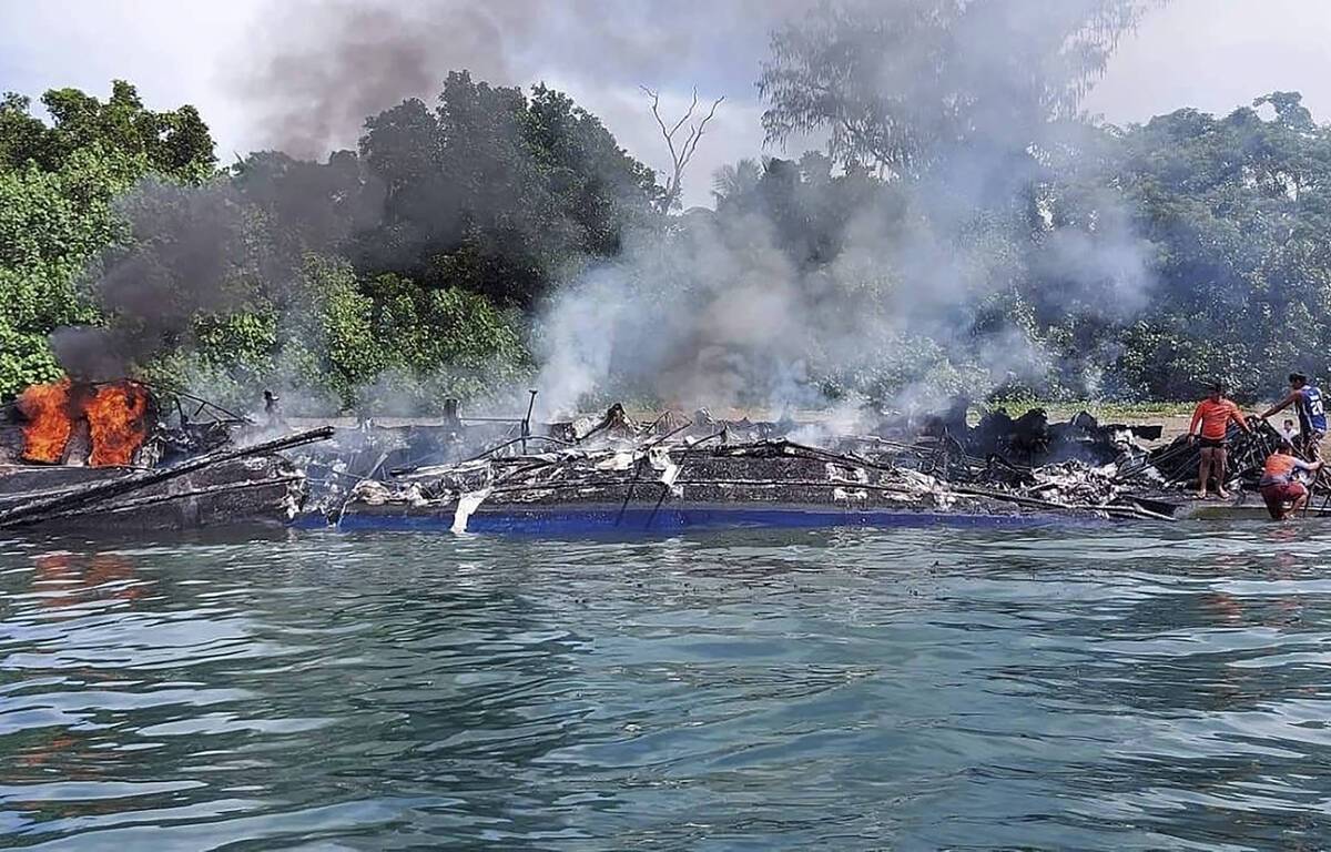 Philippines ferry fire kills at least 7
