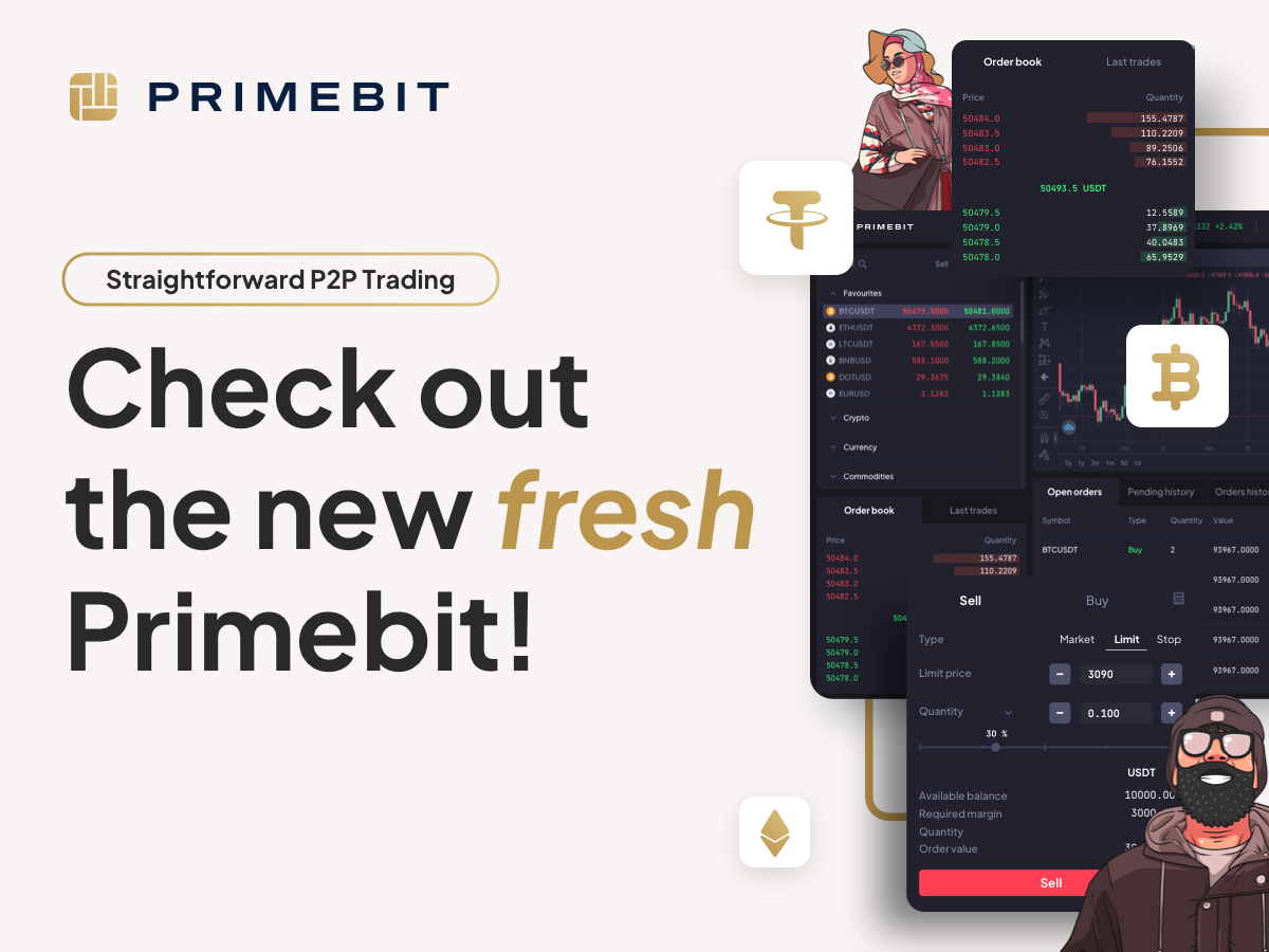 PrimeBit.com launches the most trading-friendly platform to date with a streamlined interface and p2p trading

