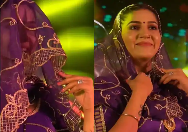 Sapna Chaudhary danced in a veil, wrapped the hearts of fans in a pinch

