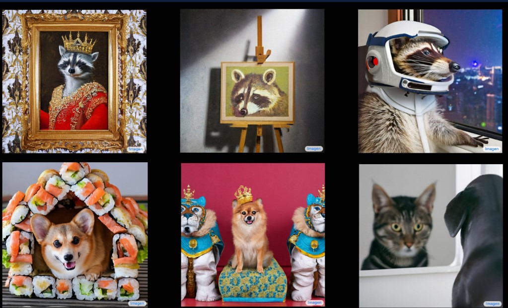 Images made by AI Image, from Google Brain
