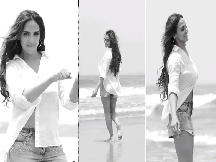 Video: Esha Deol Recreates 'Dhoom' Moments On The Beach, Fans Said - 'Dilbara' Is Back

