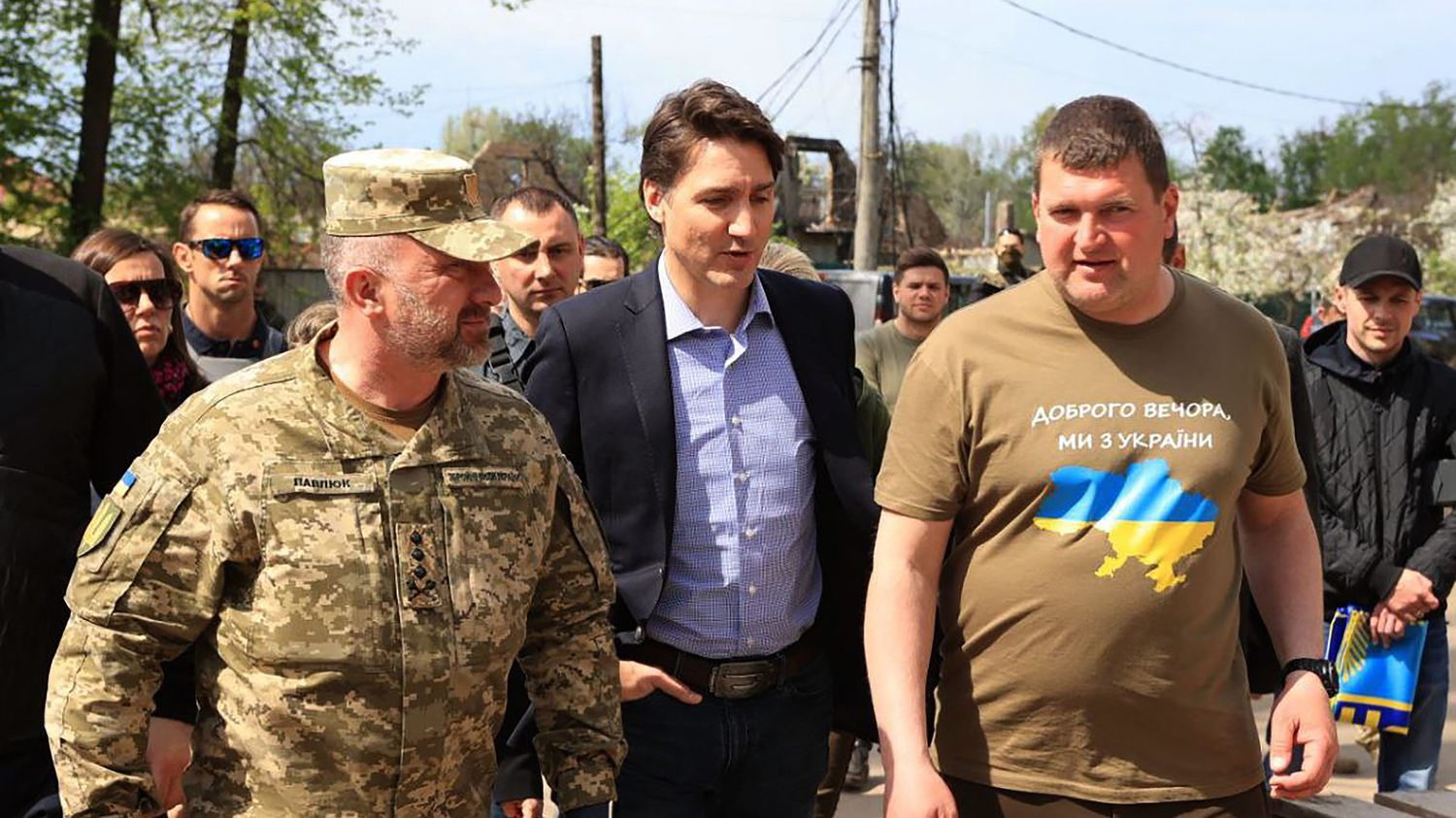 War in Ukraine: Canadian Prime Minister Justin Trudeau visited Irpin, near kyiv
