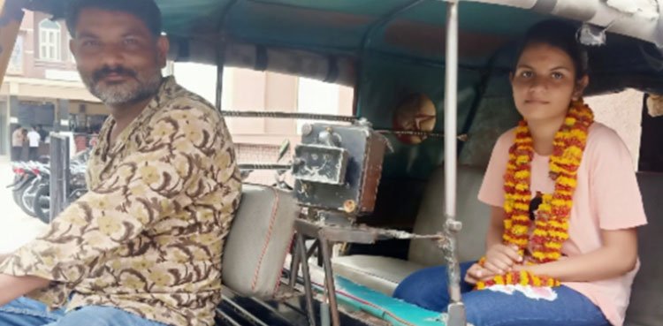 Rickshaw driver's daughter tops in matriculation
