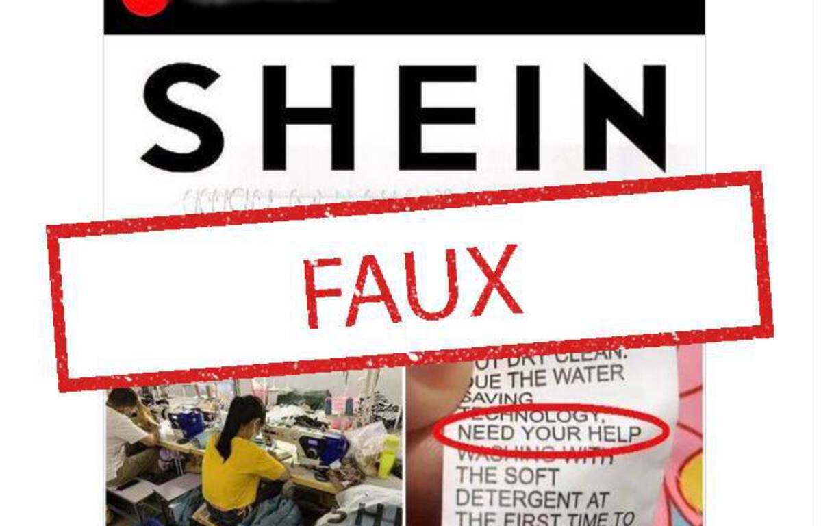 Uyghur calls for help on Shein clothing labels?
