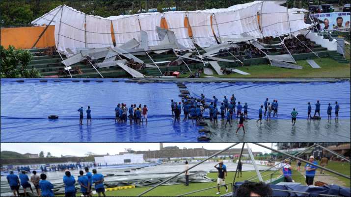 SL vs AUS, 1st Test: Rain wreaked havoc in Sri Lanka and Australia Tests, VIDEO saw terrible devastation at Galle Stadium

