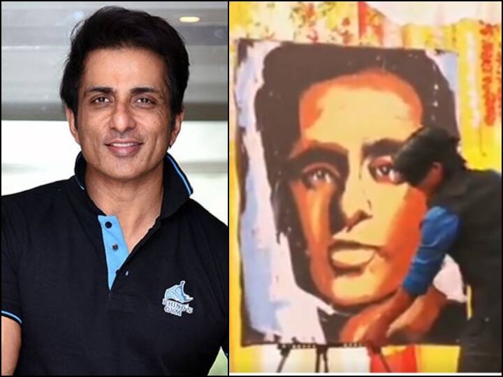 He put salt on the blindfold, and then made Sonu Sood's painting, the actor's reaction also came

