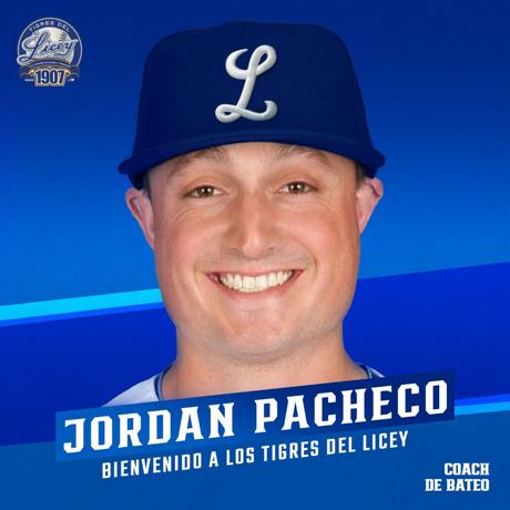 Jordan Pacheco será el coach de bateo del Licey