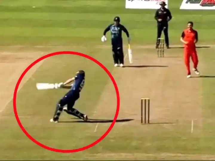 Jos Buttler: Jos Buttler broke on the ball that fell out of bounds, hit a brilliant six, watch viral vid

