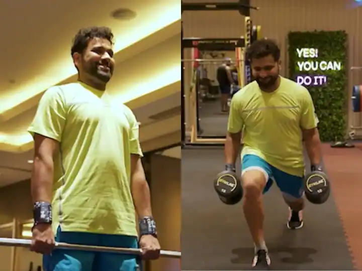 Rohit is away from the field, he still sweats a lot, the Mumbai Indians shared a training video

