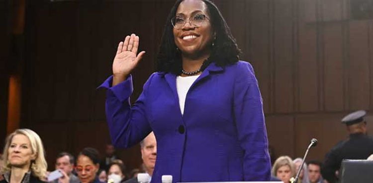 The first black female judge of the US Supreme Court has taken the oath of office
