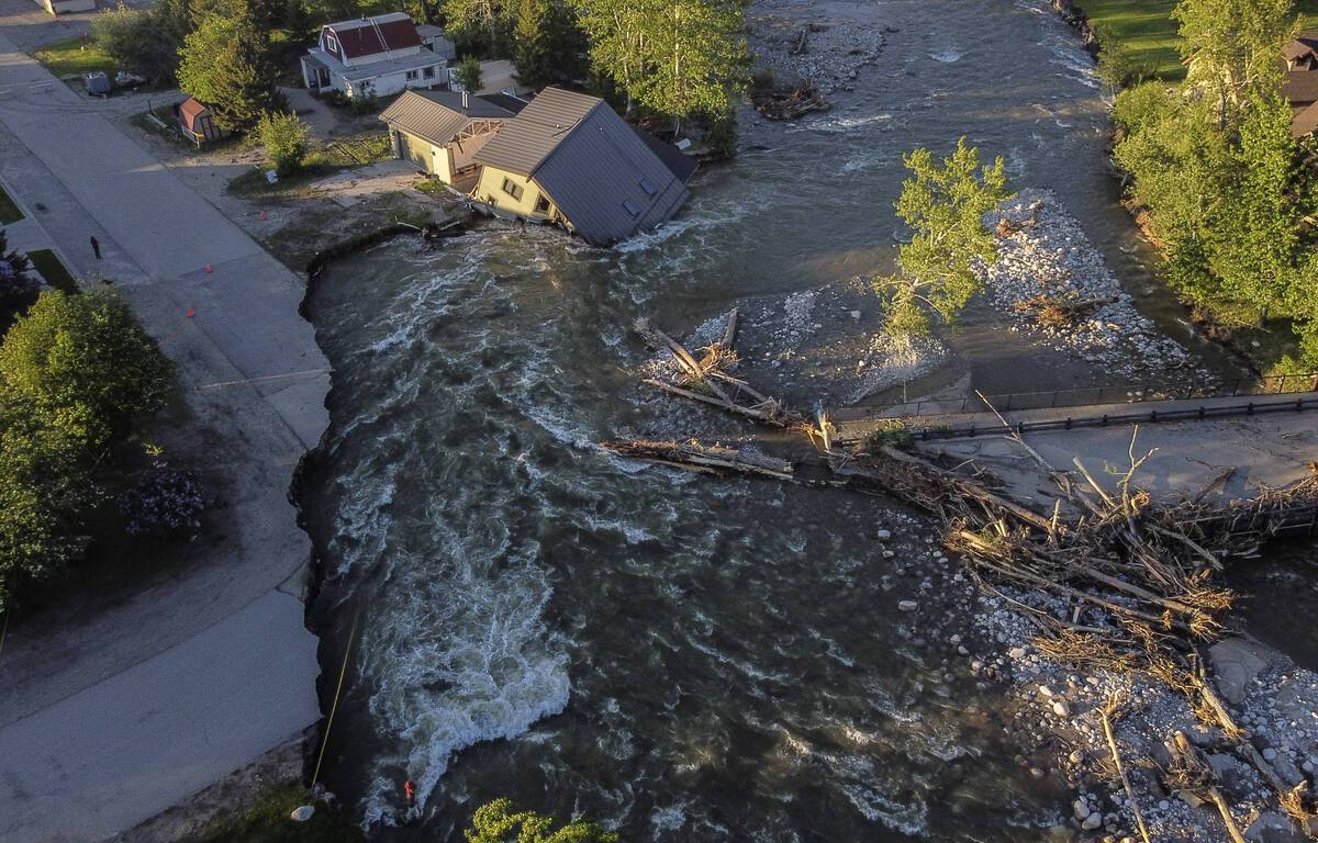Violent flooding and helicopter evacuations in Yellowstone
