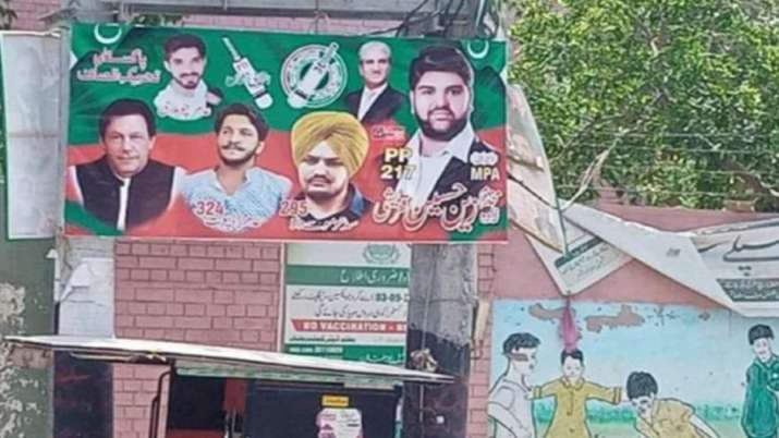 In Pakistan going on elections, photo of Sidhu Musewala in the hoarding of Imran Khan's party

