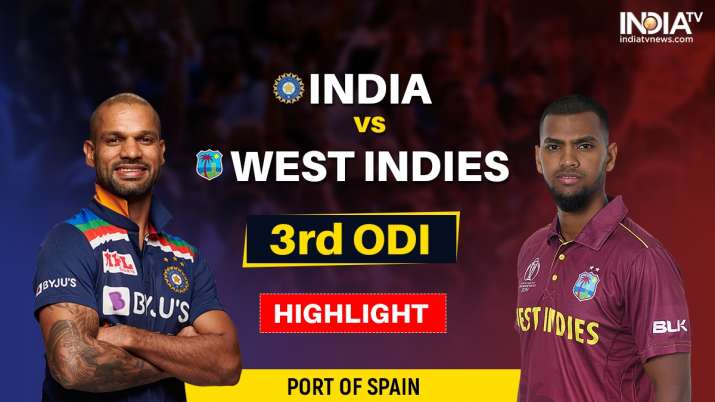 IND vs WI 3rd ODI HIGHLIGHTS: India beat West Indies in ODI series, Shubman and Chahal shine in 3rd ODI

