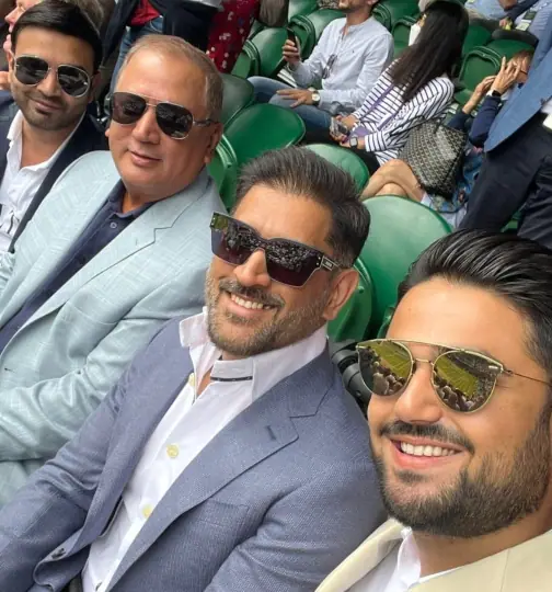 Happy Birthday MS Dhoni: Dhoni was spotted enjoying tennis in London

