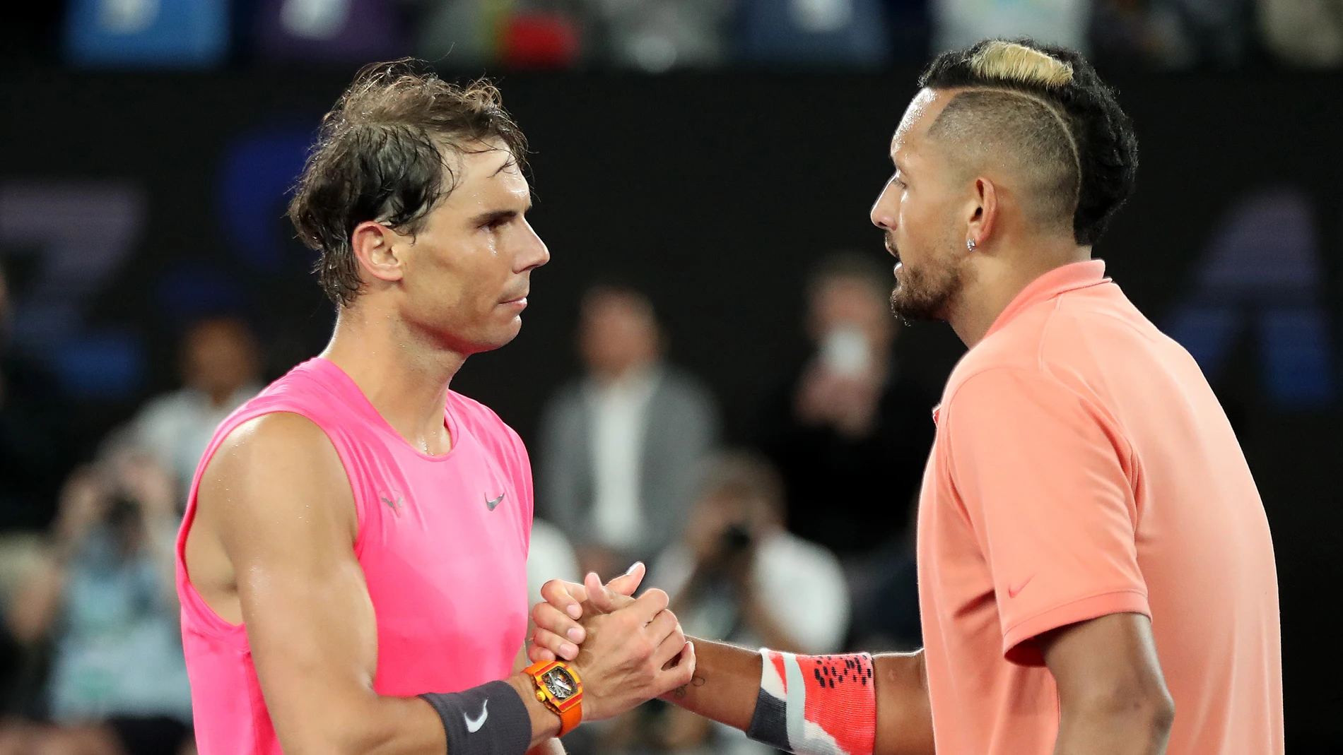 Kyrgios' girlfriend begins attacks on Rafa Nadal with the semifinals within reach
