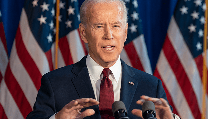 Amerikaanse president Joe Biden ontkent recessie