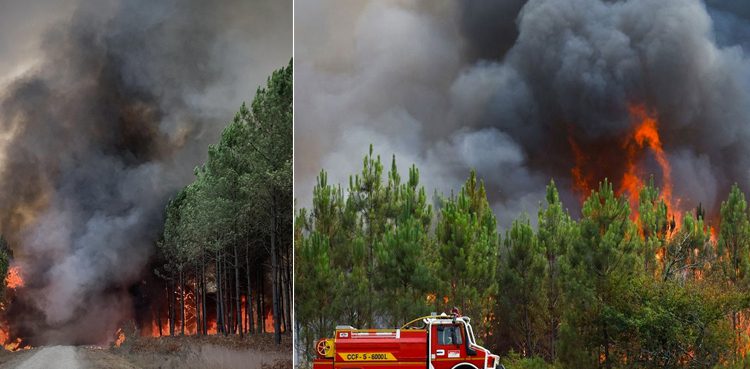 Terrible forest fires in France, evacuations begin
