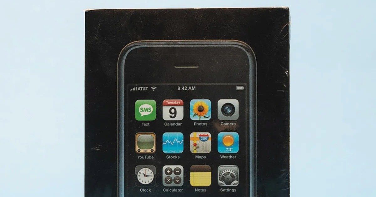 The original iPhone is sold at auction for an impressive price

