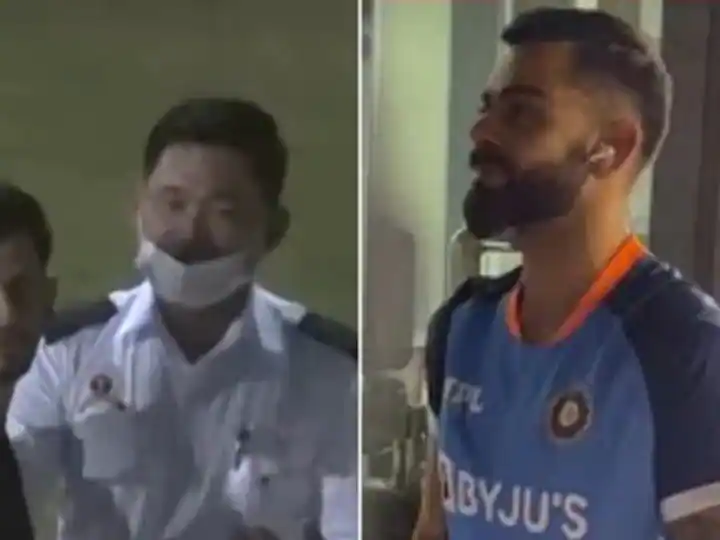 Despite being stopped by security personnel, Virat Kohli took a selfie with a Pakistani fan, the video went viral

