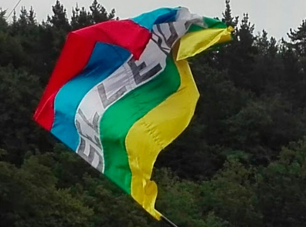 INTERNATIONAL DESCENT OF THE SEAL - The rainbow flag embraced by kayakers

