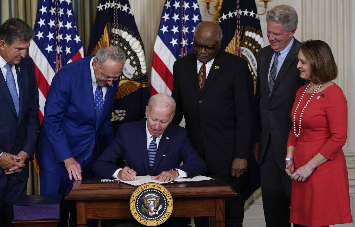 Joe Biden signs climate and health investment plan
