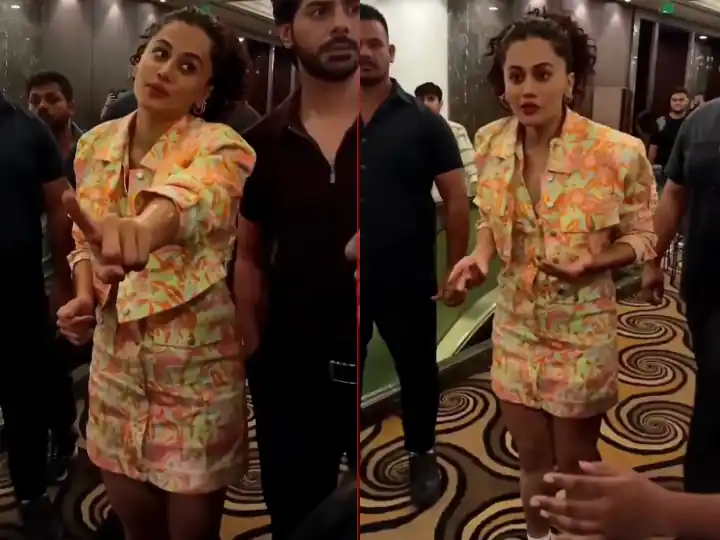 'Why are you yelling at me?' Taapsee Pannu furious at paparazzi, photographer also replied

