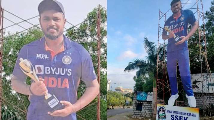 Sanju Samson: Sanju's photo outside the stadium in Thiruvananthapuram went viral on social media, see people's reaction 


