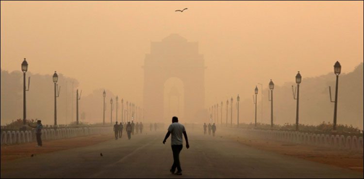 Alarming increase in air pollution in New Delhi -
