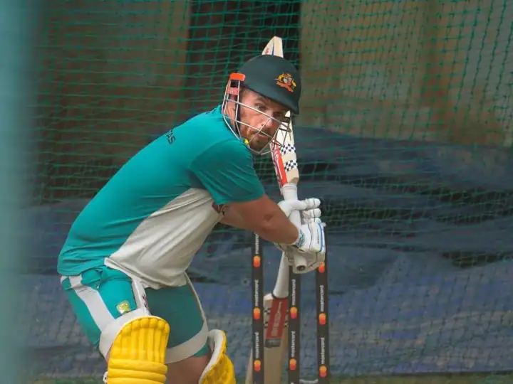 During practice at the nets, Finch was seen filling Warner's shortage, he hit sixes on the exchange hit.

