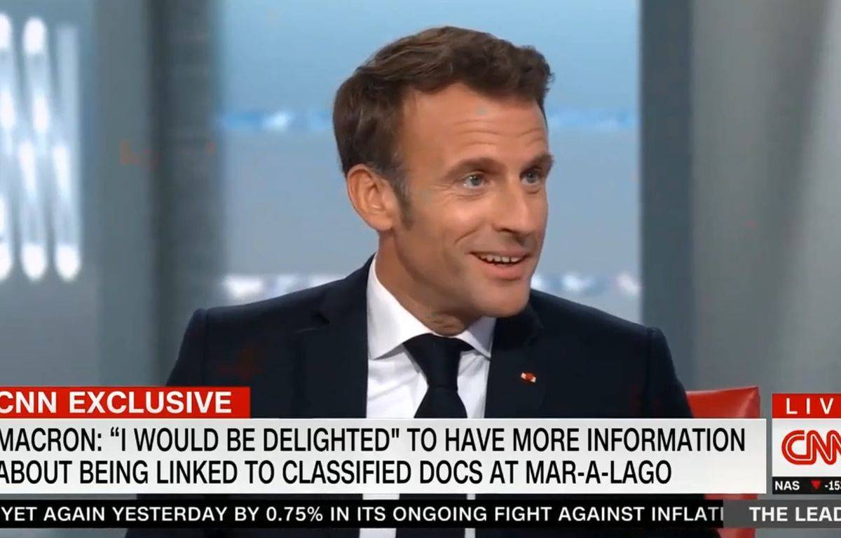 Macron knows nothing about the documents concerning him found at Trump's
