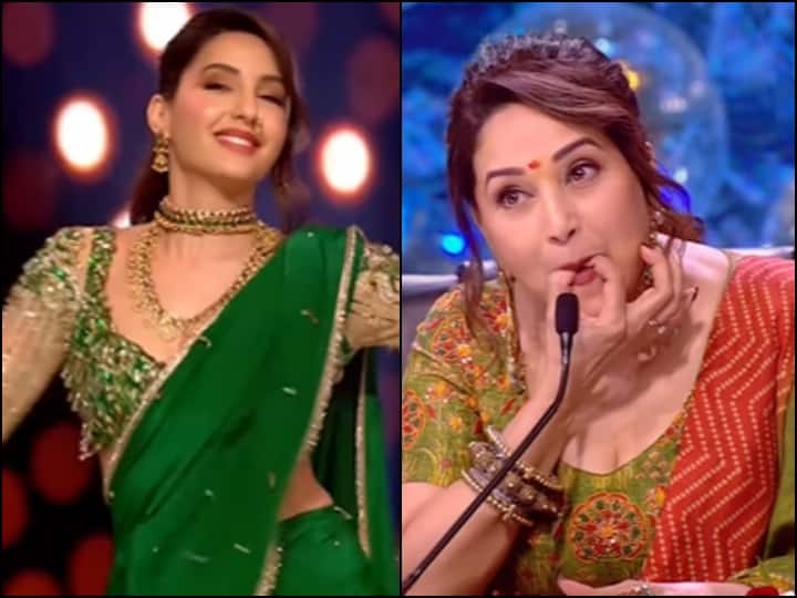 Nora Fatehi did such a dance that Madhuri Dixit began to whistle, see video

