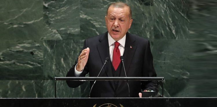 The Turkish President once again raised the issue of Kashmir in the United Nations
