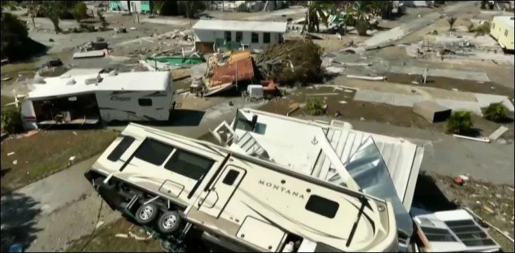 Hurricane hits another US state, destroying hundreds of homes
