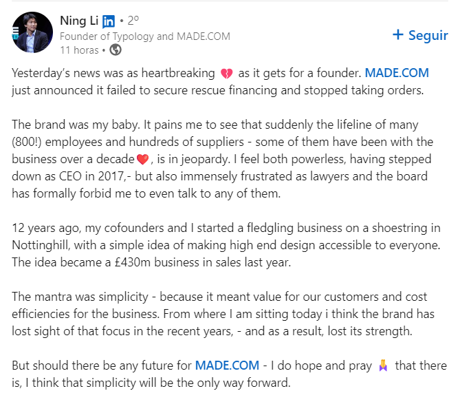 MADE.com prepares for bankruptcy after failing to find an investor 1667328612 576 MADEcom prepares for bankruptcy after failing to find an investor