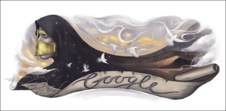 Google named its doodle after the Emirati poetess
