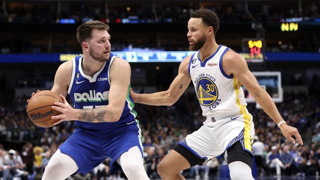 A breather for the Mavs: Doncic knocks Curry down

