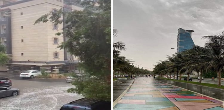 Traffic system affected by heavy rain in Jeddah and Makkah
