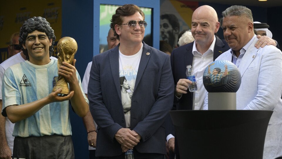 World Cup Qatar 2022: Infantino, Domínguez and Tapia remembered Maradona

