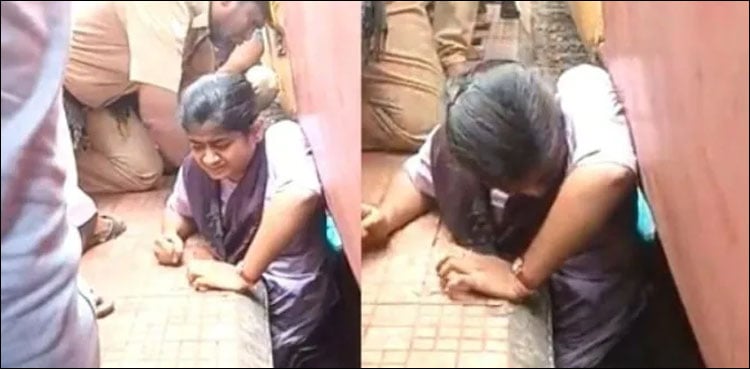 Girl trapped between train and platform, heartbreaking video
