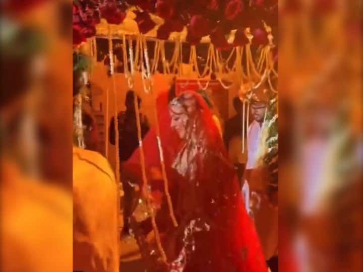 Hansika Motwani made a royal entrance in a bed of flowers with her siblings, this wedding video surfaced

