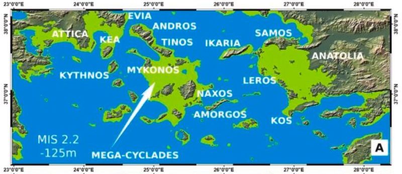 Our ancestors sailed the Mediterranean 450,000 years ago map of the aegean sea