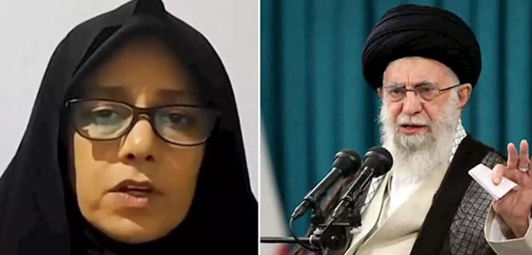 The sister of Iranian Supreme Commander Khamenei came to the field against her brother
