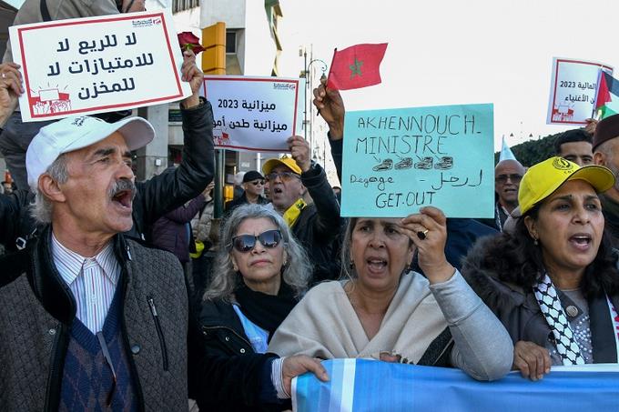 Miles de personas se manifiestan en Marruecos contra la represión y la inflación